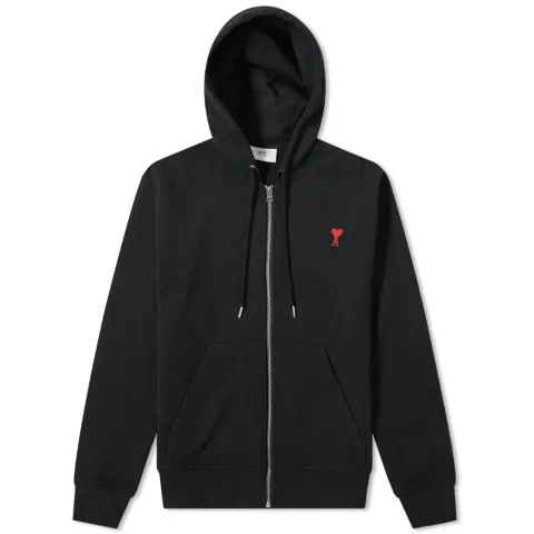 AMI A Heart Zip Through Hoodie
