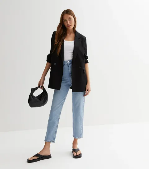 Women's Blue Waist Enhance Tori Mom Jeans