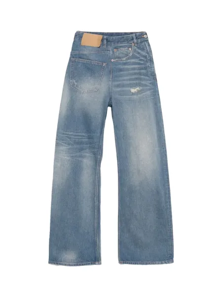 Twist Wide Leg Jeans Blue