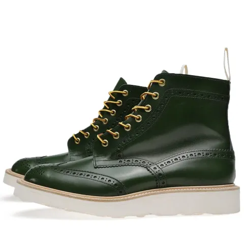 Tricker's x END. Vibram Sole Stow Brogue Boot