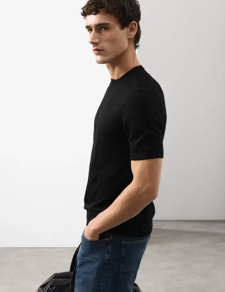 Autograph Pure Extra Fine Merino Wool Crew Neck T-Shirt