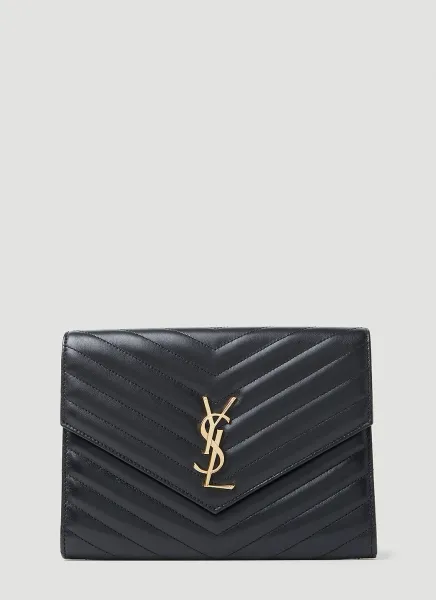 Envelope Logo Clutch
