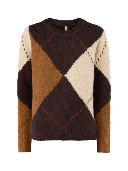 Soya Concept Hacer 2 Wool Blend Argyle Jumper