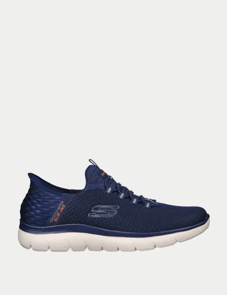 Skechers Wide Fit Summits High Range Slip-ins Trainers Navy