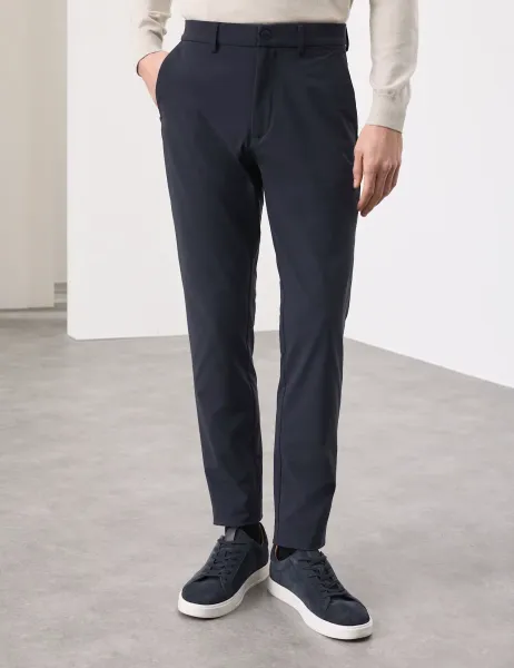 Autograph Slim Fit Trousers Dark Navy