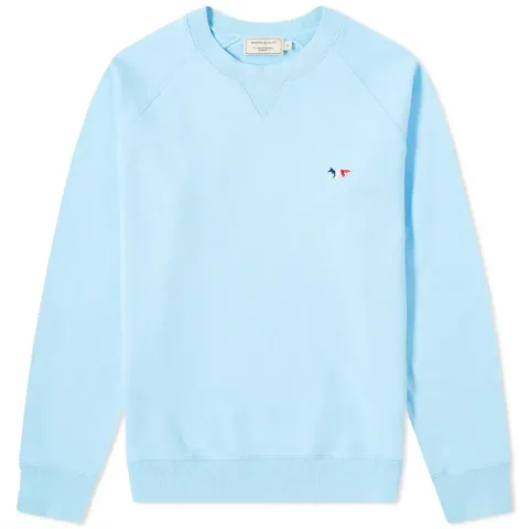 Maison Kitsuné Tricolor Fox Patch Crew Sweat