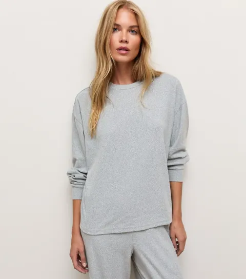 Women's Grey Marl Relaxed Sweatshirt