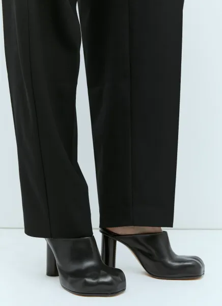 Paw Heeled Mules