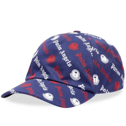 x Palm Angels All Over Logo Baseball Cap