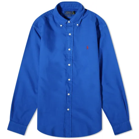 Garment Dyed Button Down Shirt