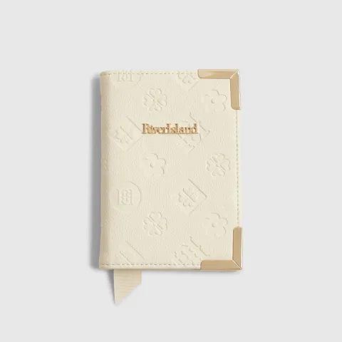 River Island Embossed Monogram Passport Holder