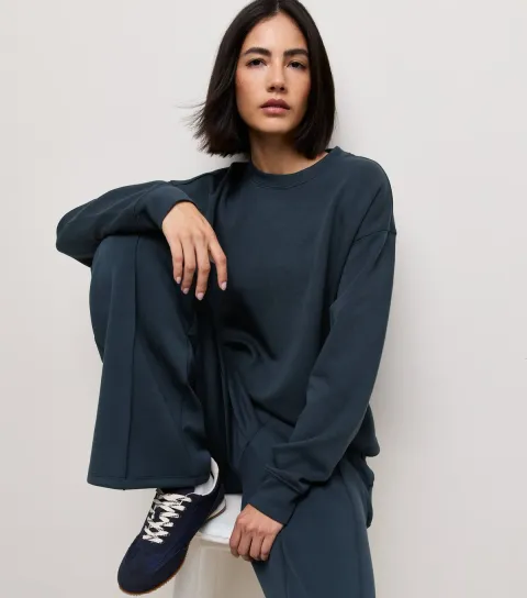 New Look Women's Premium Navy Wide Leg Joggers