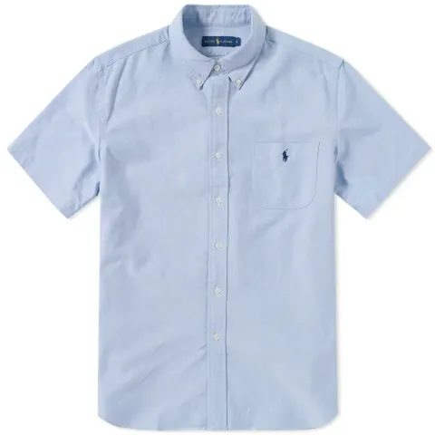 Short Sleeve Custom Fit Oxford Shirt