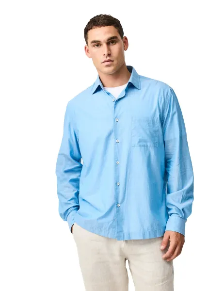 Rodd & Gunn Parsons Hill Relaxed Fit Pure Cotton Shirt Grey