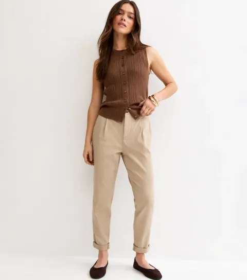 Women's Petite Stone Chino Trousers