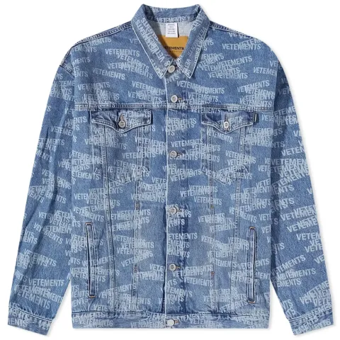 Stamped Logo Denim Jacket