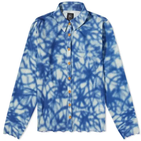 Firework Hyper Mesh Button Down Shirt