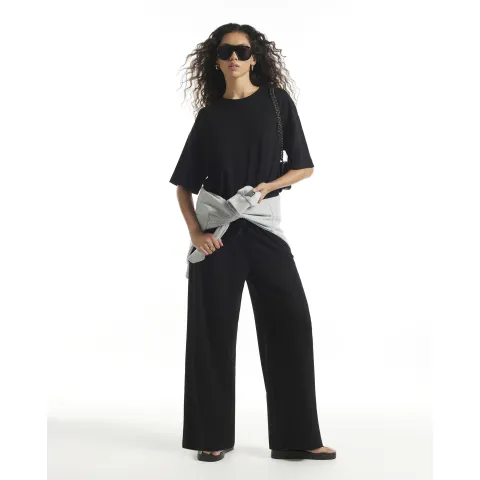 River Island Premium Drawstring Wide Leg Joggers