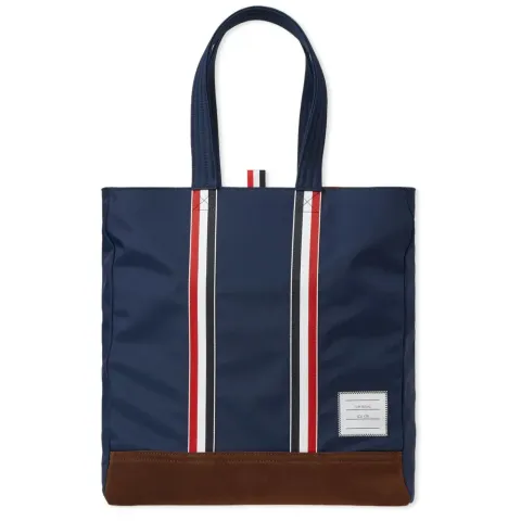 Nylon & Suede Tote Bag