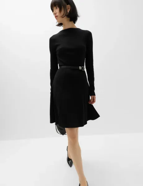 Marks & Spencer Jersey Mini Skater Dress Black