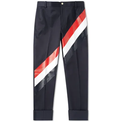 Diagonal Stripe Chino Pant