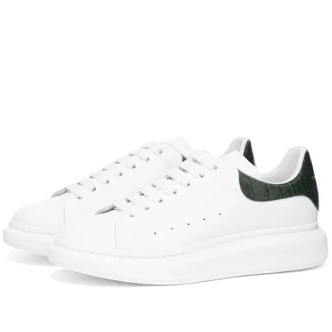 Mock Croc Heel Tab Wedge Sole Sneaker
