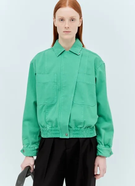 Drill Cropped Jacket