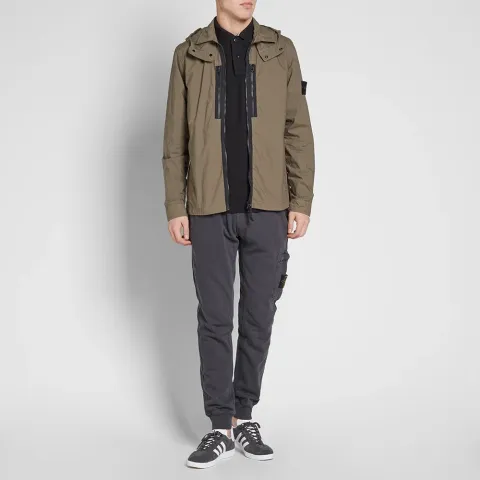 Tela Parachute Hooded Shirt Jacket