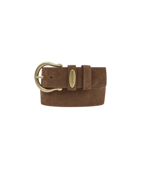Schöffel Country Dovedale Suede Belt - Chocolate Suede