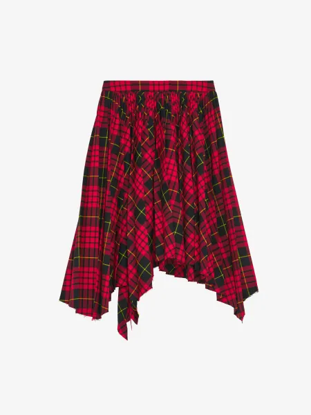 MacQueen Tartan Asymmetric Skirt