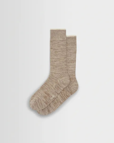 Sandwell - Ecru Twisted Cotton Socks