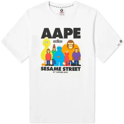 AAPE x Sesame Street AAPE Box Camo Cookie Monster T-Shirt