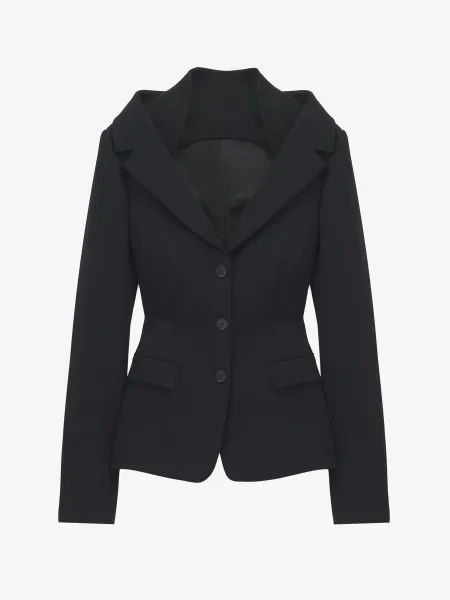 Off-the-shoulder Harness Jacket