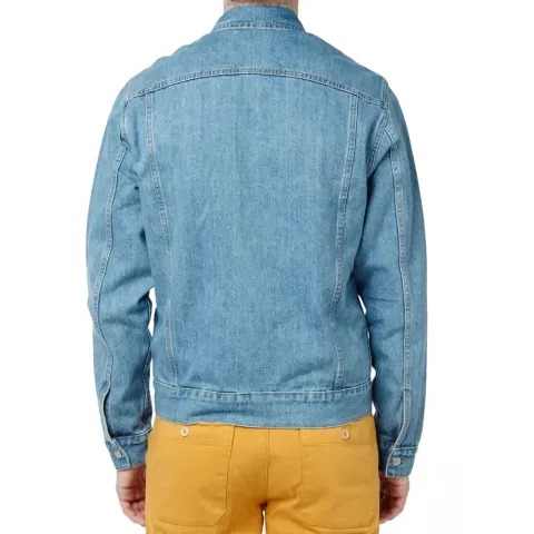 Hidden Button Jean Jacket
