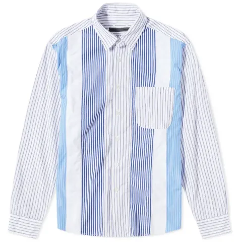 SOPHNET. Mixed Stripe Shirt