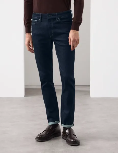 Autograph Straight Fit Japanese Selvedge Jeans Indigo