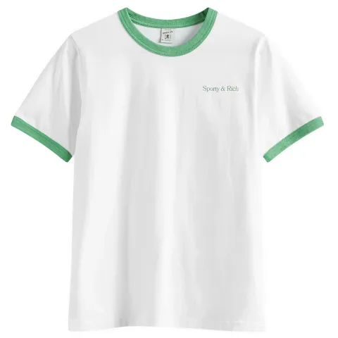Serif Logo Ringer T-Shirt