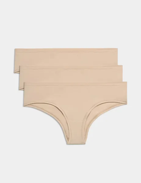 Marks & Spencer 3 Pack Flexifit Modal Rich Hipster Knickers Opal
