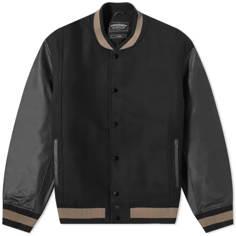 Leather Varsity Jacket