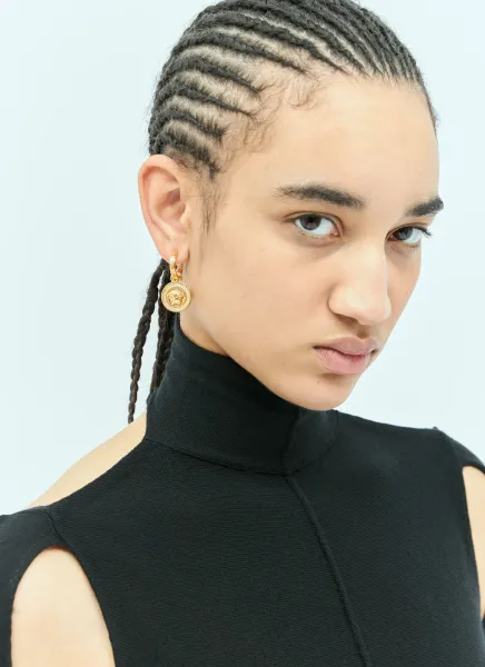 Crystal La Medusa Greca Earrings