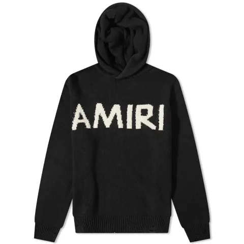 Eyelash Logo Knitted Hoodie