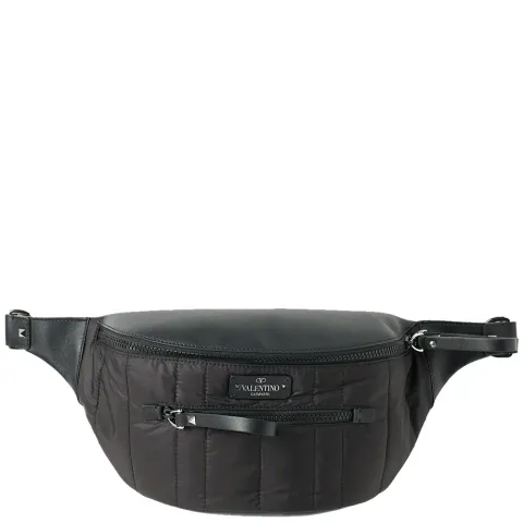 Nylon and Leather Waist bag