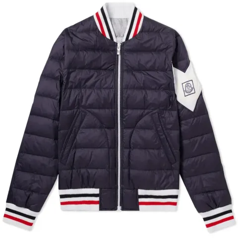Chevron Sleeve Varsity Jacket