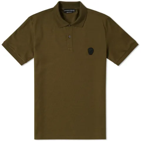 Embroidered Skull Badge Polo