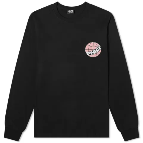 Long Sleeve Global Peace Pig. Dyed T-Shirt