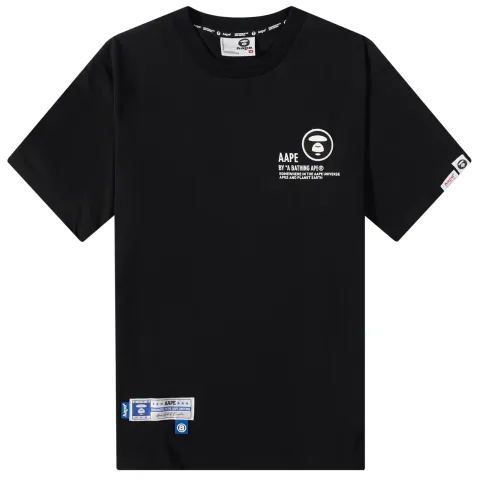 AAPE Street Baseball Moon Face Back Print T-Shirt
