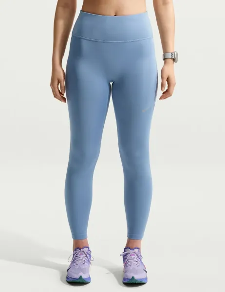 Nike Tempo High Waisted 7/8 Leggings Blue Denim