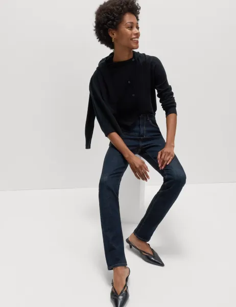 Marks & Spencer Lily Magic Shaping High Waisted Jeans Indigo Mix