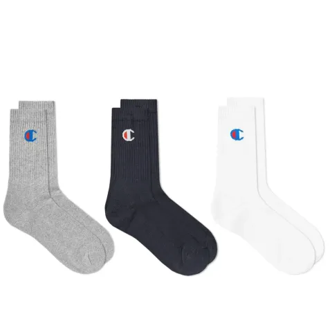 Champion Logo Sock - 3 Pack