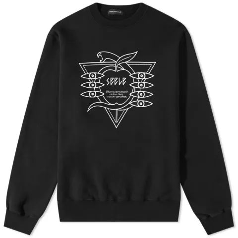Apple Print Crew Sweat